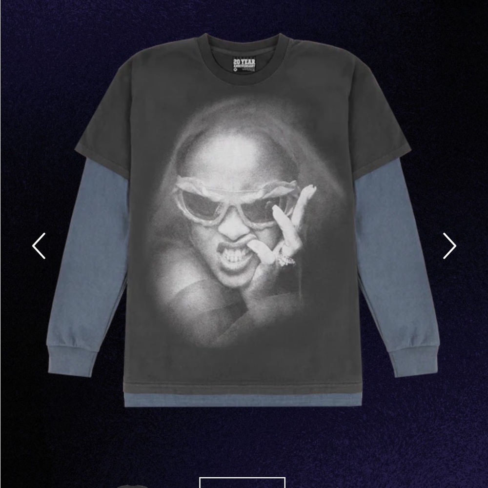 LIMITED EDITION Rihanna 20 Year Anniversary Black T-Shirt - Picture 2 of 5